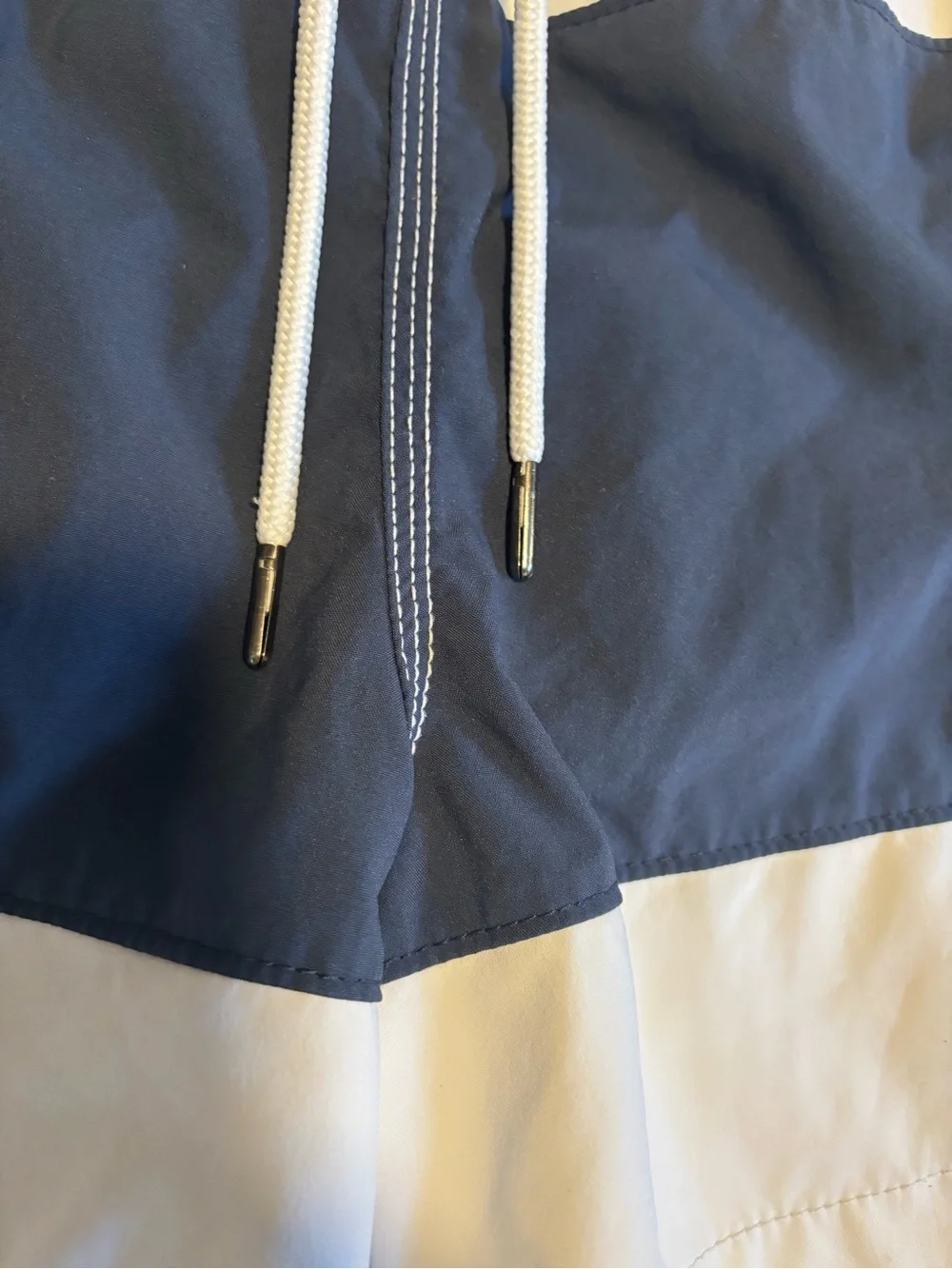 Abercrombie & Fitch men tri-color colorblocked swim trunk size Large